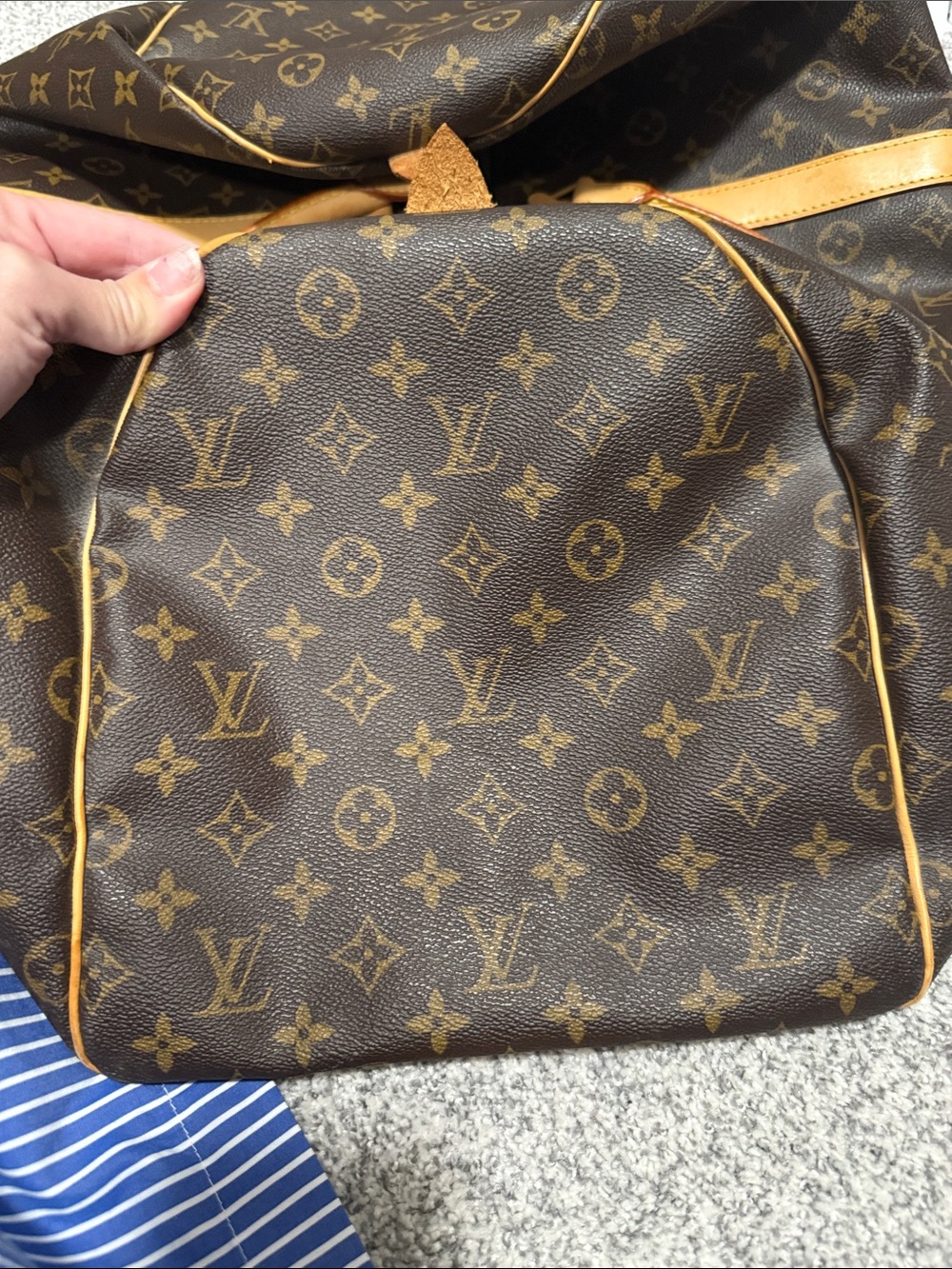 Louis Vuitton  Monogram Keepall Travel Duffel - Brown/Tan - Picture 9 of 15